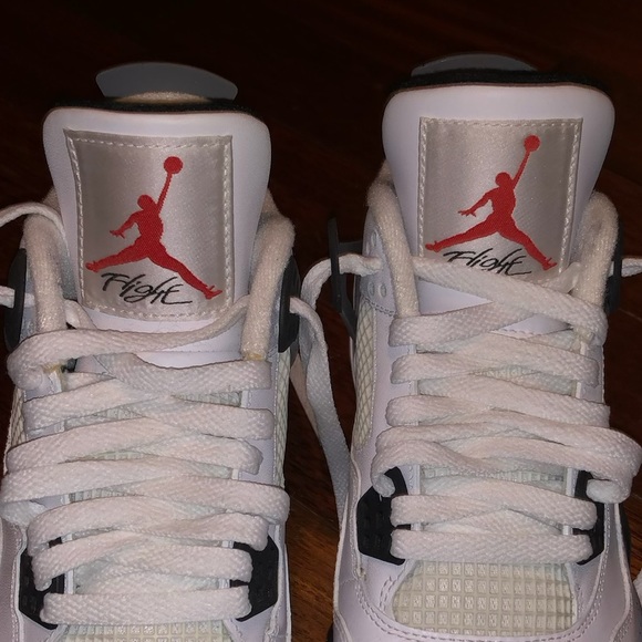 Air Jordon 4 retro Nike GOAT black white grey sneaker runner basketball shoes - Picture 6 of 8